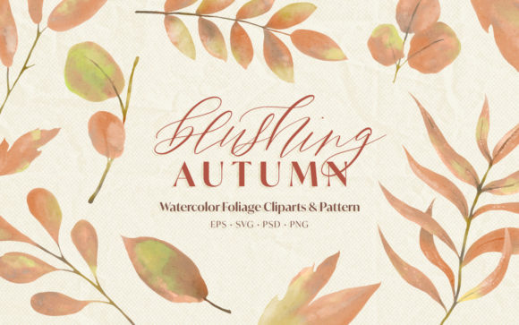 Blushing Autumn - Watercolor Collection