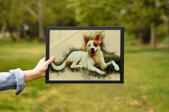 Cheerful Dog Watercolor Illustrations