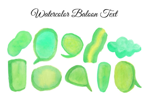 Watercolor Balloon Text: Playful Illustrations for Blogs