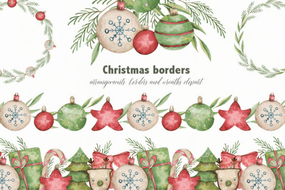 Watercolor Borders Clipart and Illustrations