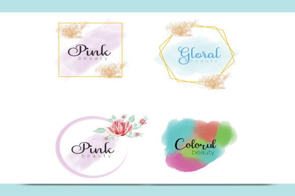 Watercolor Flowers. Frames, Splash
