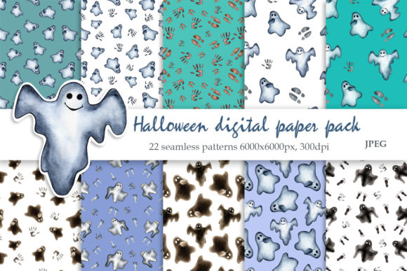 Watercolor Halloween Illustrations